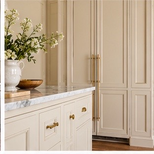 Cream cabinet doors with refined panel details