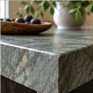 Stone countertop edge detail