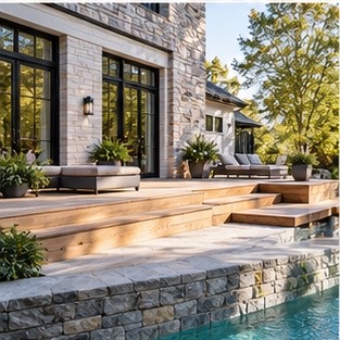 Deck Refinishing & Repairs in a distinct Connecticut residential setting