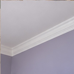 Clean ceiling-to-wall junction