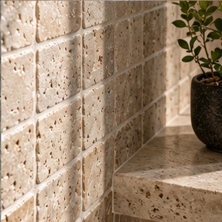 Tile Installation in a distinct Connecticut residential setting